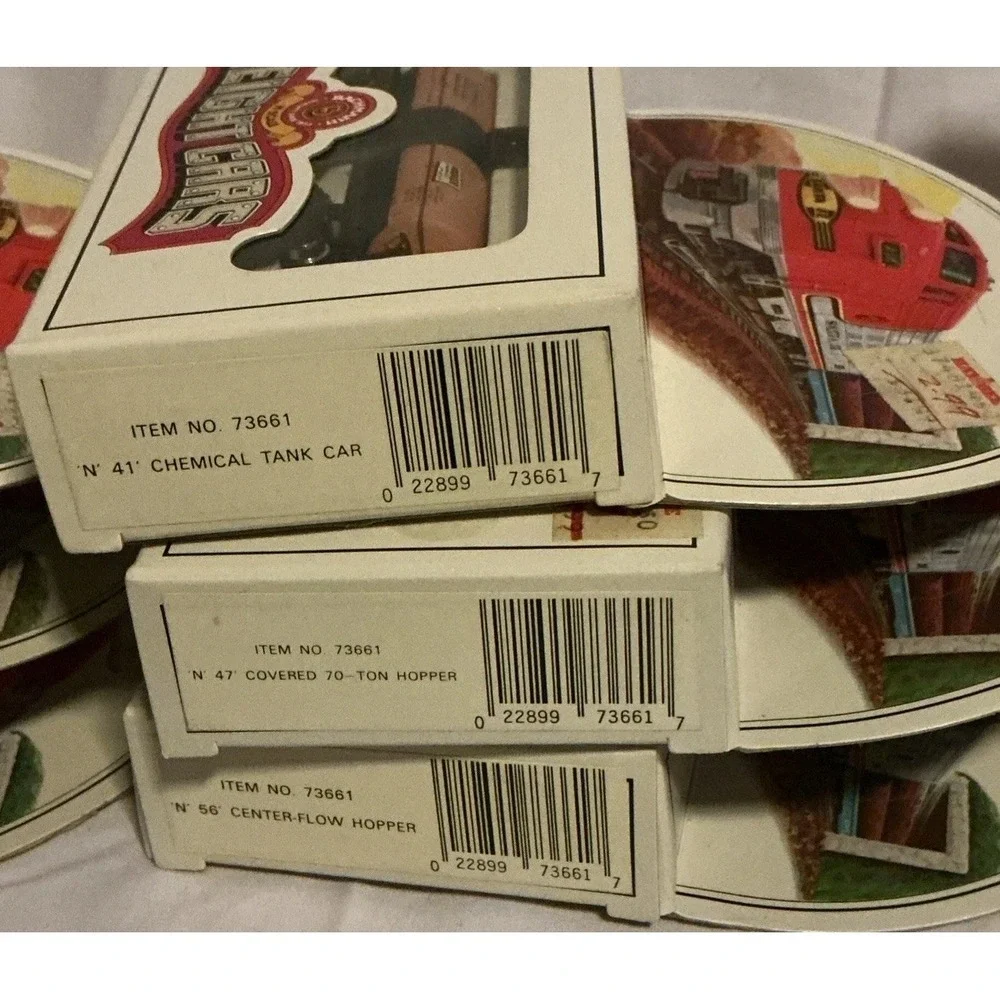 Lot Of 10 N Scale Frieght Cars, Tankers, Hoppers, Box‎ Cars, Bachmann #1